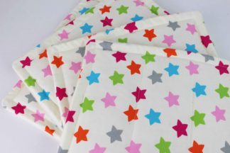 Bandagierunterlagen Creme mit bunten Sternen Shetty